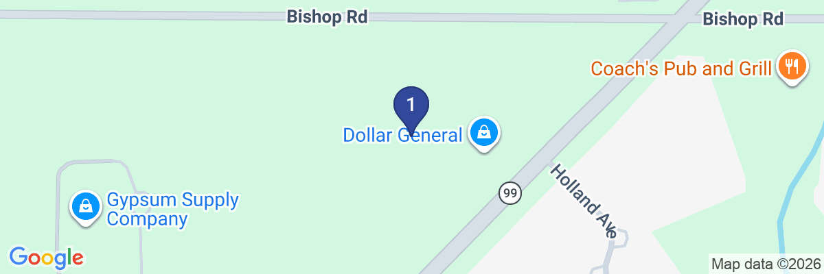 Map showing facility locations