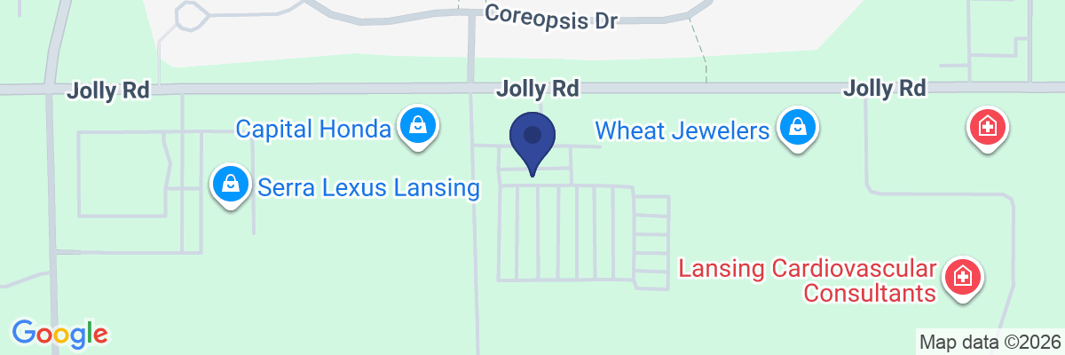 Map showing facility locations