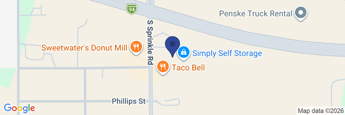 Map showing facility locations