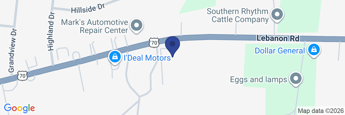 Map showing facility locations