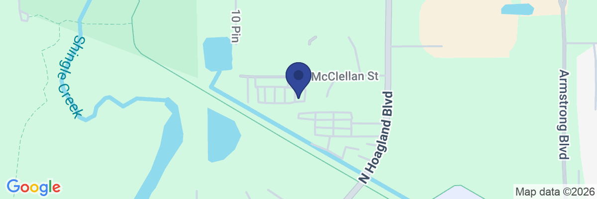 Map showing facility locations