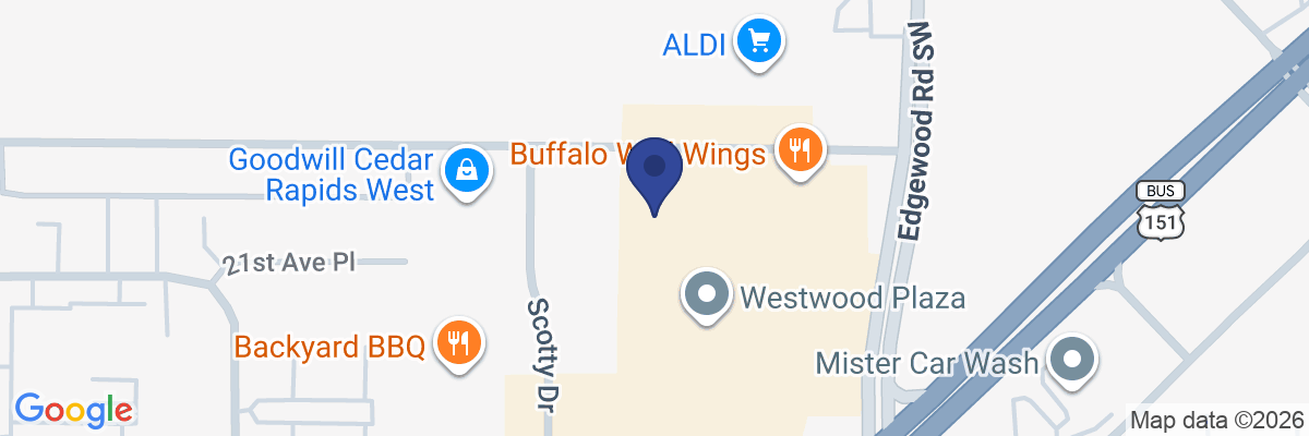 Map showing facility locations