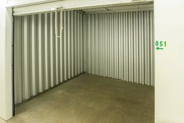 Inside storage unit, medium storage unit in Pittsburgh, PA, at Devon Self Storage - Camp Horne