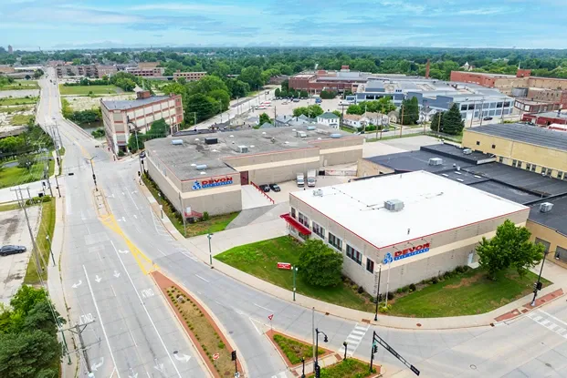 Aerial view of Devon self storage