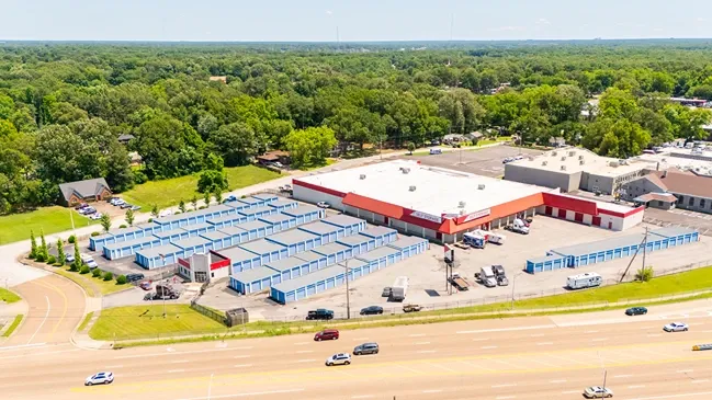 Birds eye view of 3040 Austin Peay, Memphis, TN 38128 Self Storage Facility