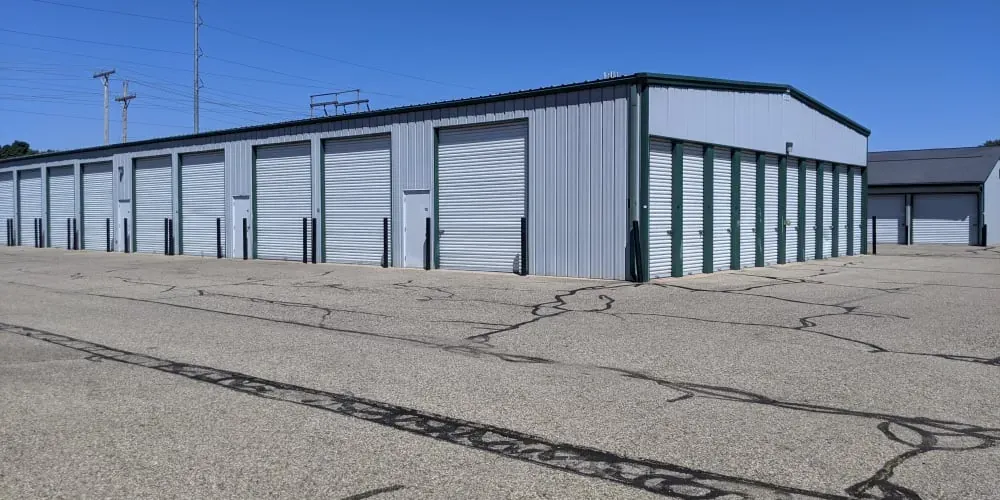 Exterior units at Devon Self Storage in Wyoming, Michigan