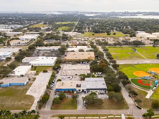 Aerial view in St. Petersburg, FL