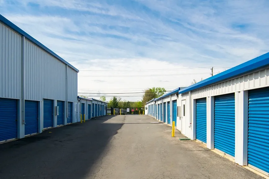 blue drive up storage units Self Storage in Sterling, VA, on Cascades Parkway