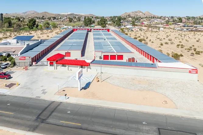 Gated storage facility in West Apple Valley, CA, at Devon Self Storage - West Apple Valley