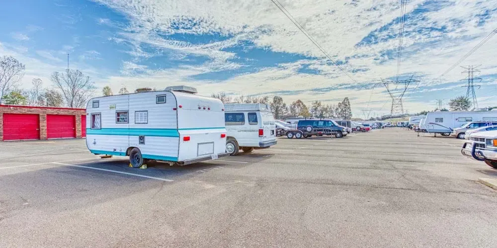 RV parking at Devon Self Storage in Cordova, Tennessee