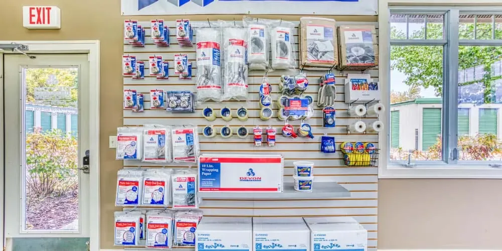 Packing and moving supplies at Devon Self Storage in Holland, Michigan