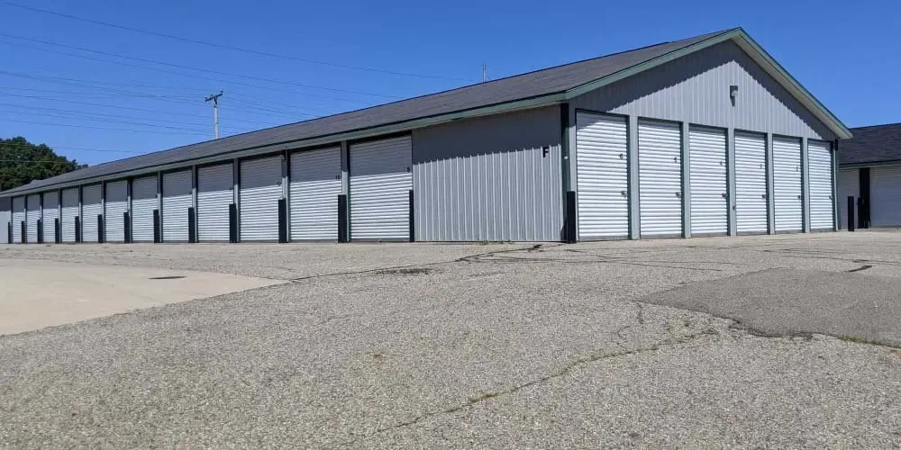 Exterior units at Devon Self Storage in Wyoming, Michigan