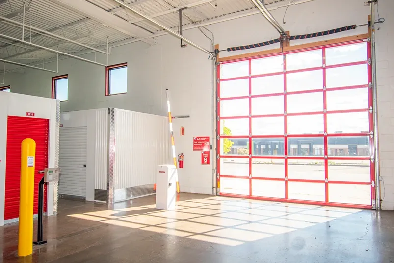 Interior image of Devon Self Storage drive through exit door