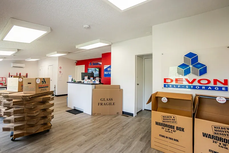 Interior view of Devon Self Storage office, in Ocean City, MD, on Ocean Gateway