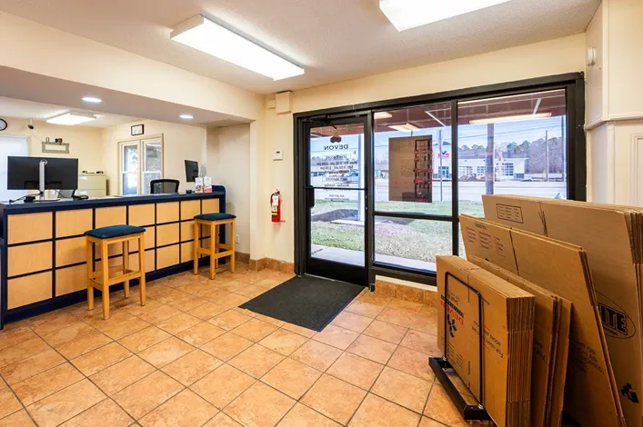 Interior office image of Devon Self Storage 7437 Garners