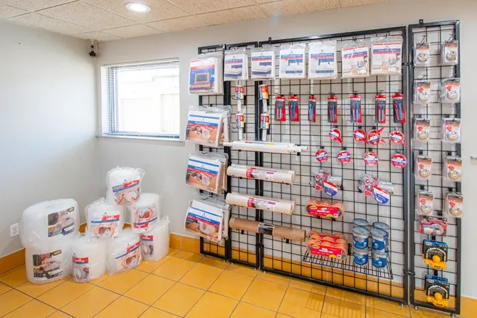 Interior image of Devon Self Storage merchandise Richardson