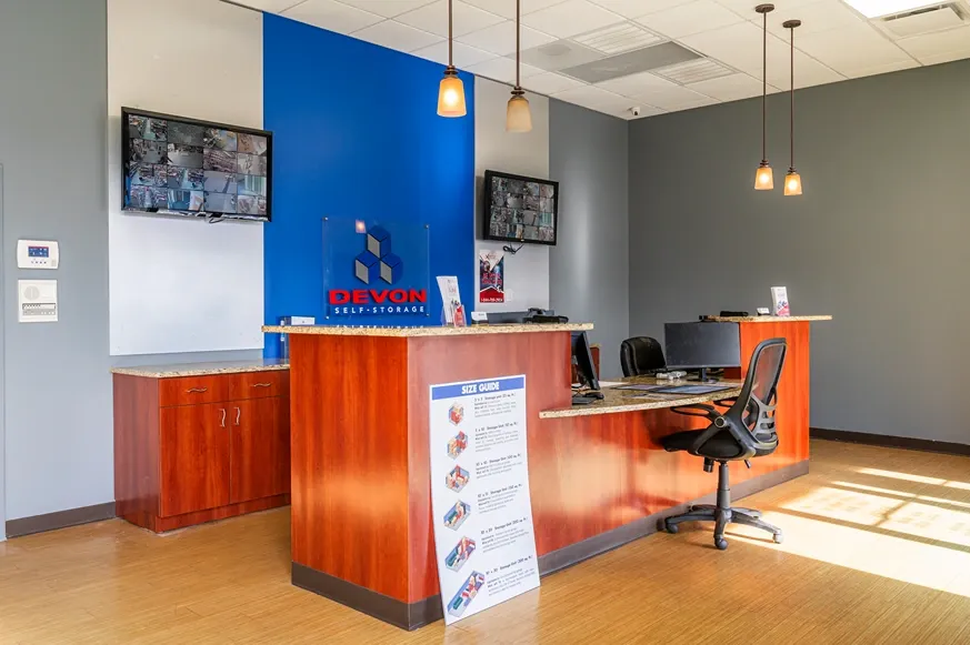 Interior image of Devon Self Storage office, Devon Self Storage - 6000 Garners
