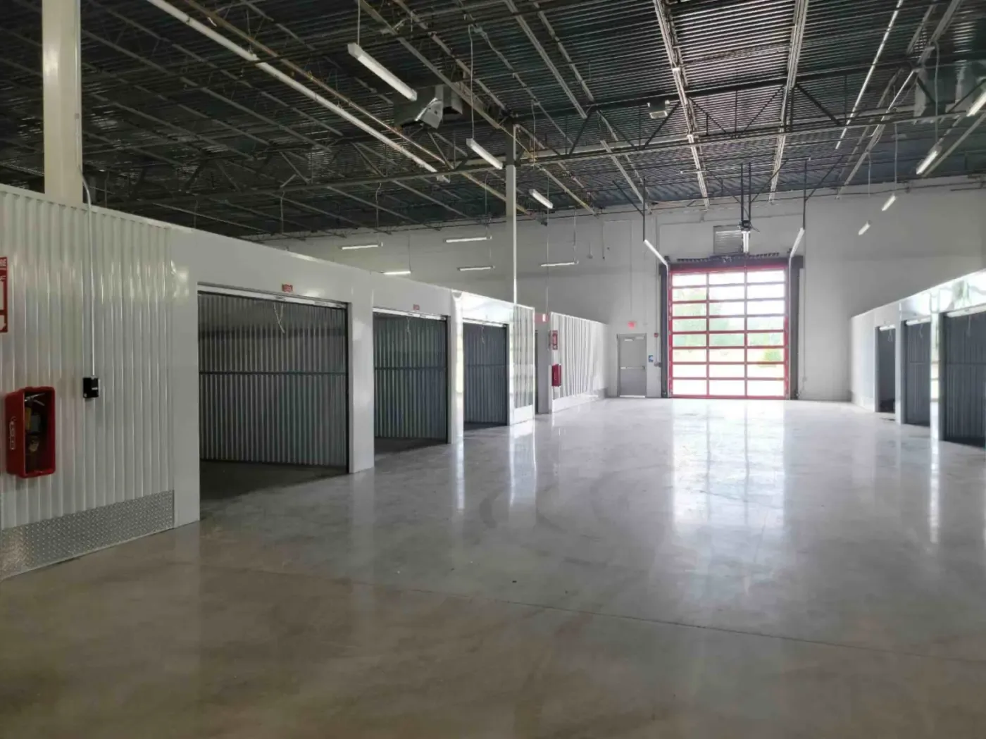 Empty units at Devon Self Storage in Macon.