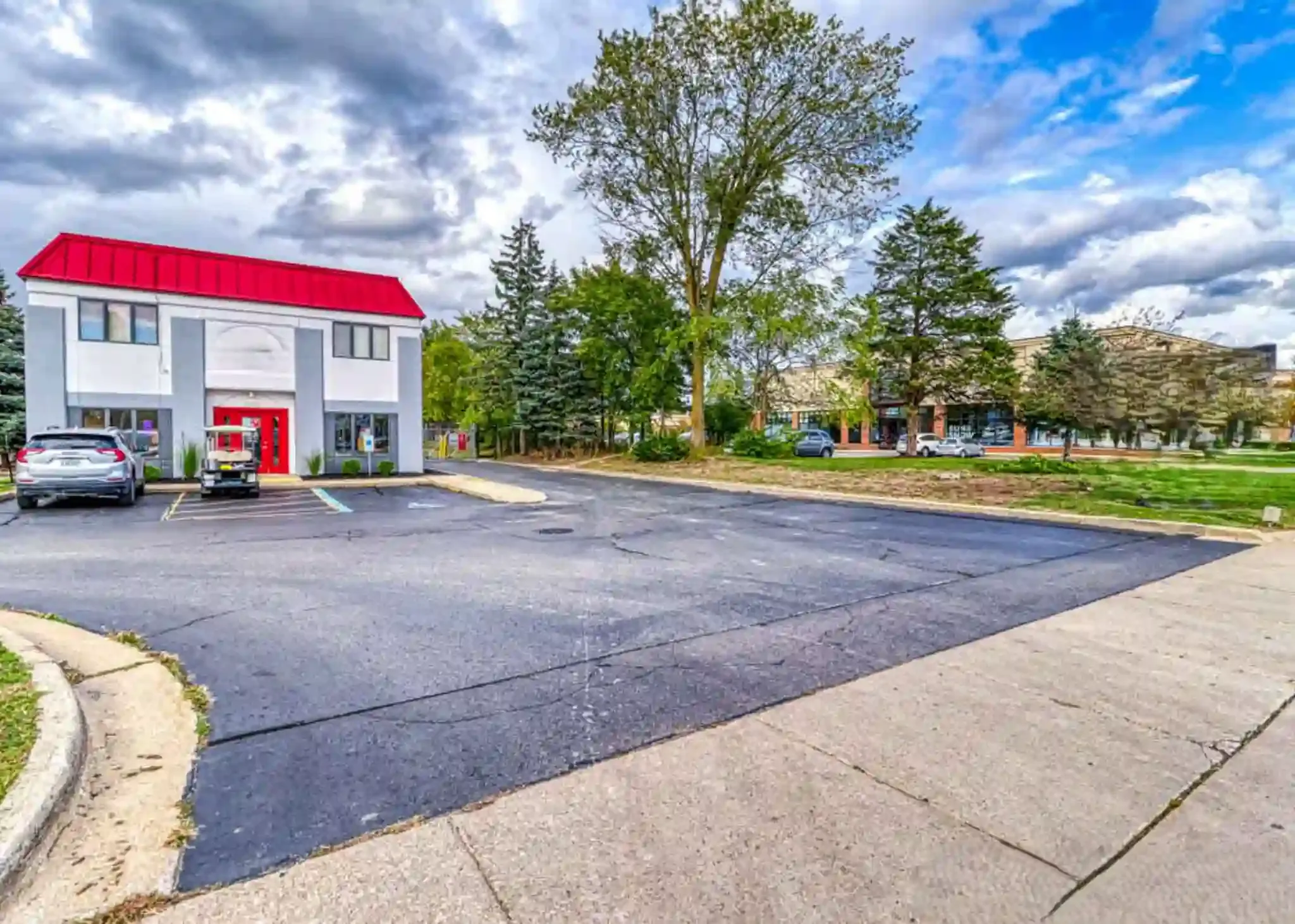 Outside of storage facility in Ann Arbor, MI, at Devon Self Storage Jackson Rd.