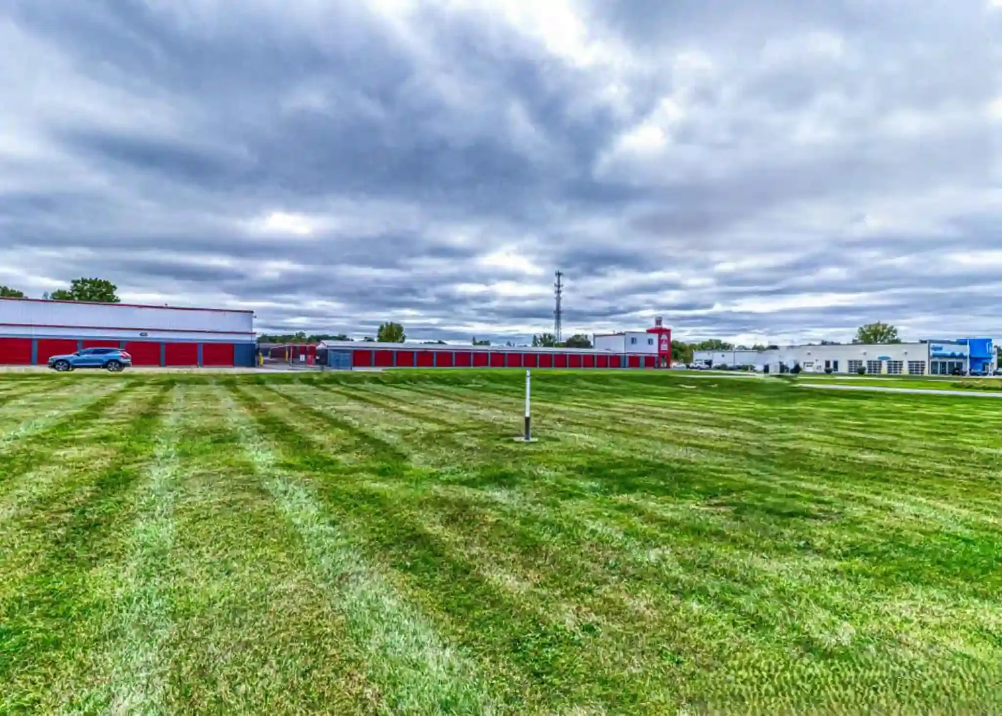 Distant image of storage units in Okemos, MI, Devon Self-Storage - Okemos