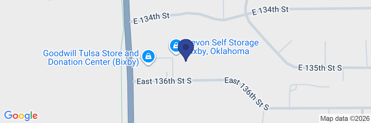 Map showing facility locations