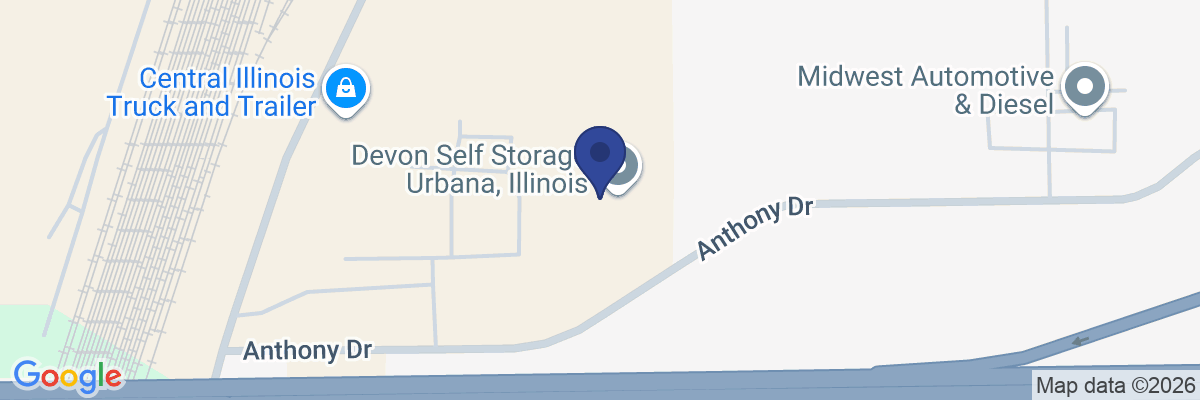 Map showing facility locations